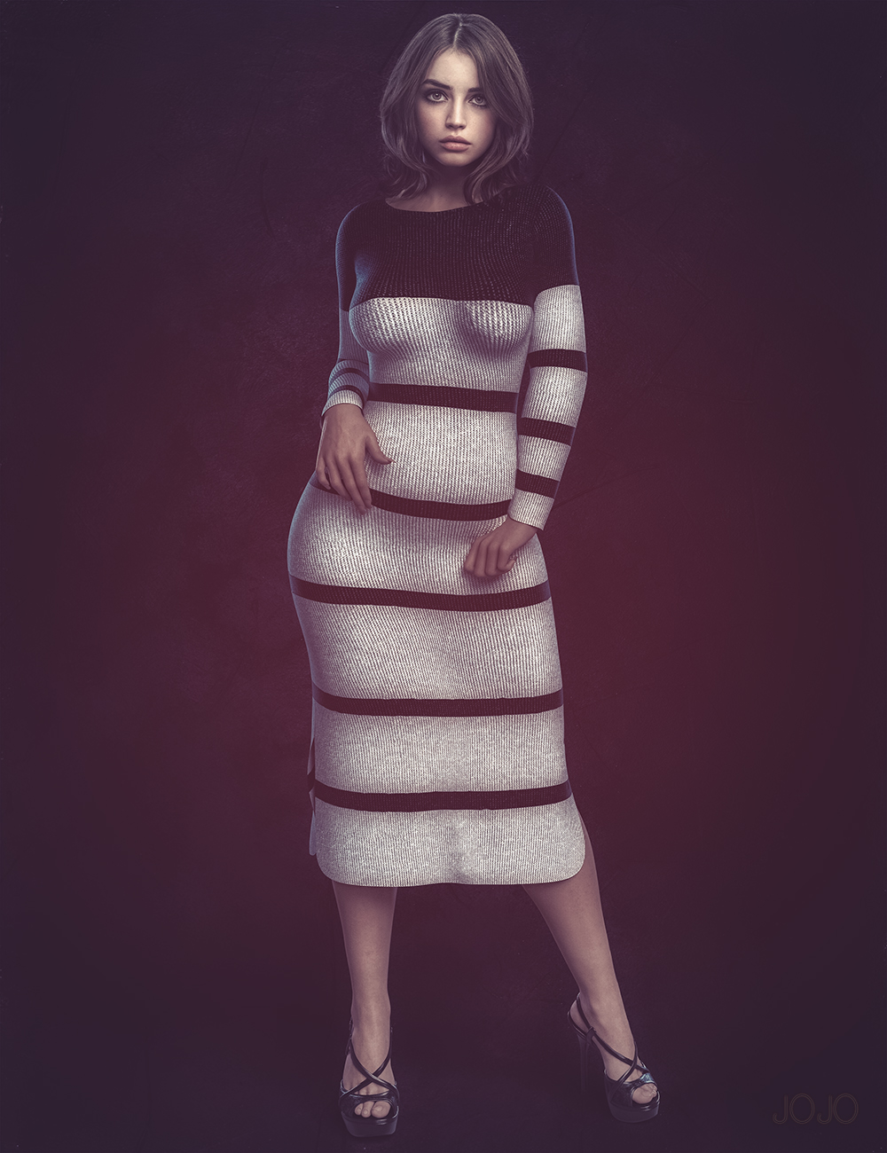 Comfy Ribbed Dress for Genesis 8.1 Female Comfy Ribbed Dress for Genesis 8.1 Female by: ImagineXIllumination, 3D Models by Daz 3D