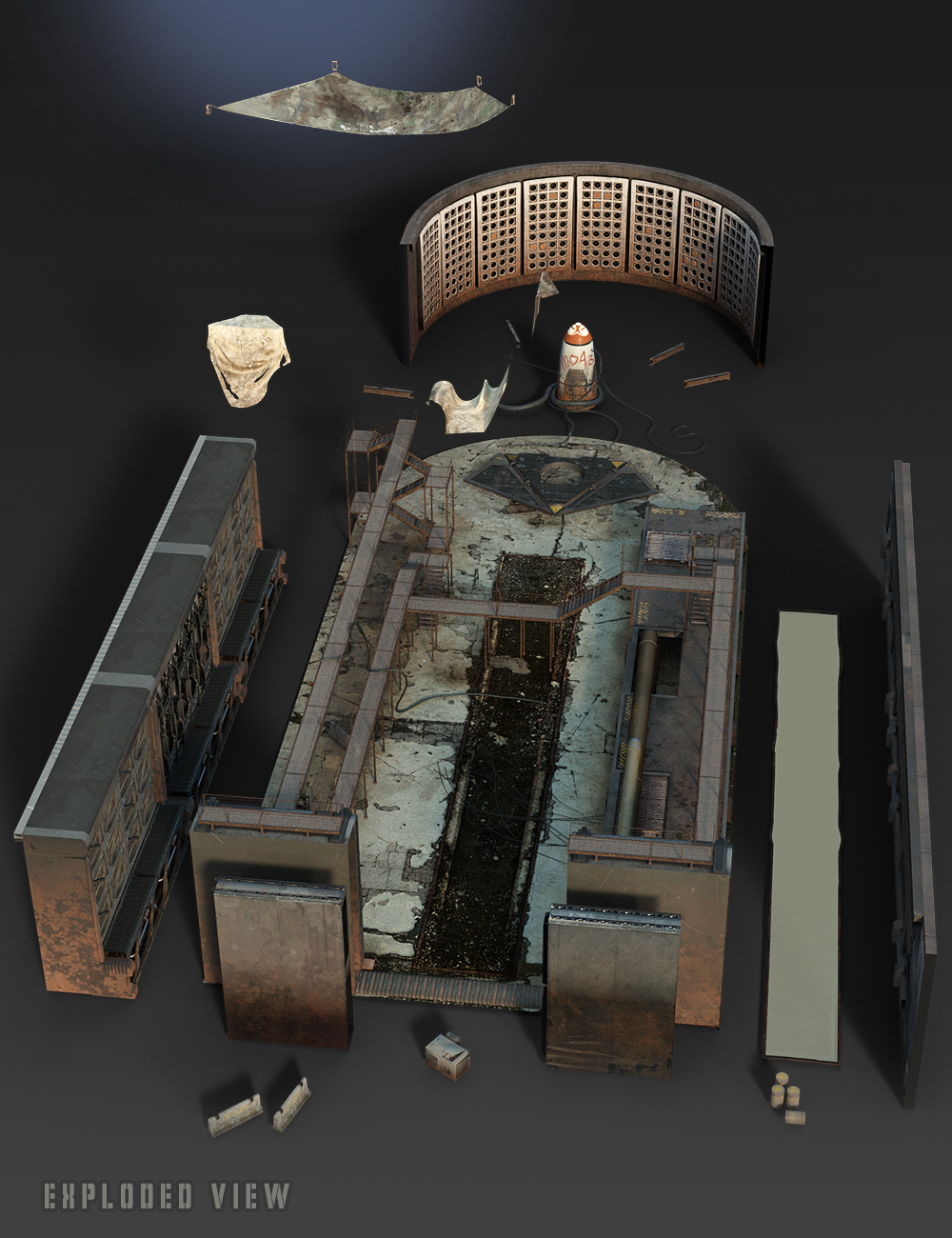 M.O.A.B. Missile Silo M.O.A.B. Missile Silo by: The AntFarm, 3D Models by Daz 3D