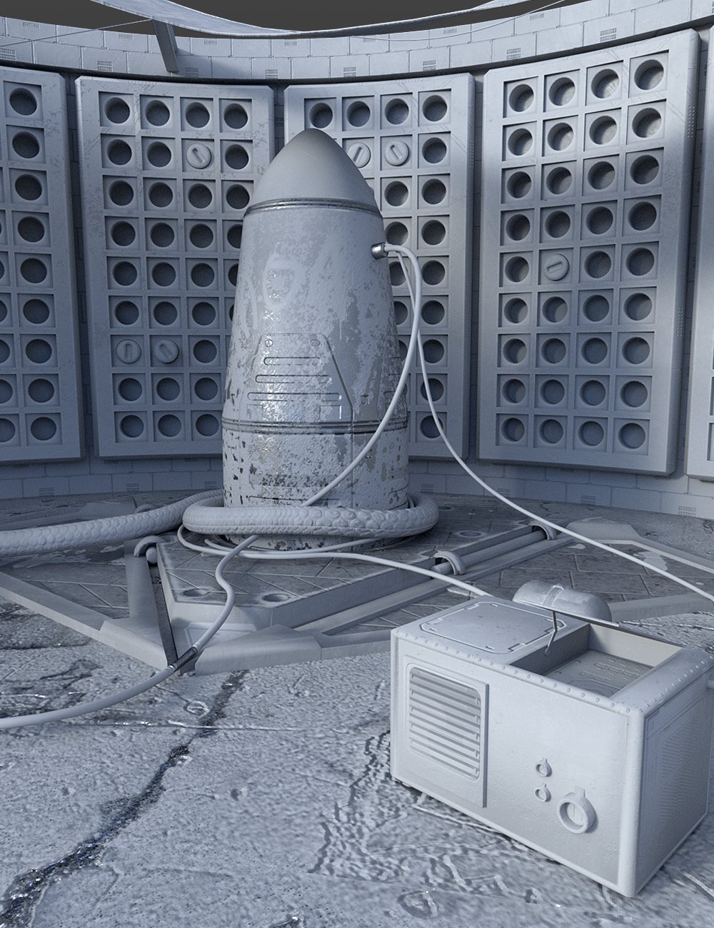 M.O.A.B. Missile Silo by: The AntFarm, 3D Models by Daz 3D