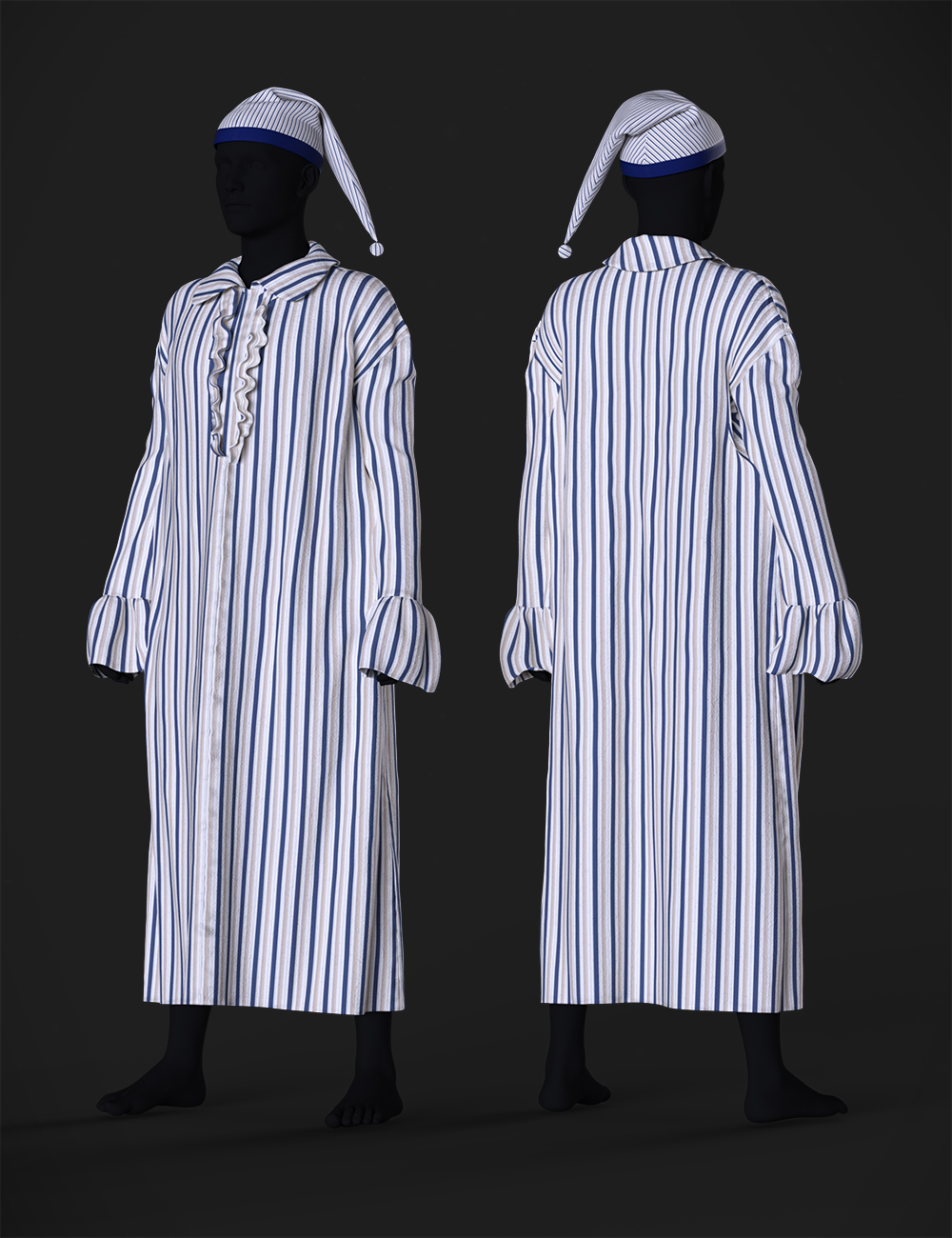 dForce Ebenezer Scrooge NightDress Outfit Textures dForce Ebenezer Scrooge NightDress Outfit Textures by: Beautyworks, 3D Models by Daz 3D