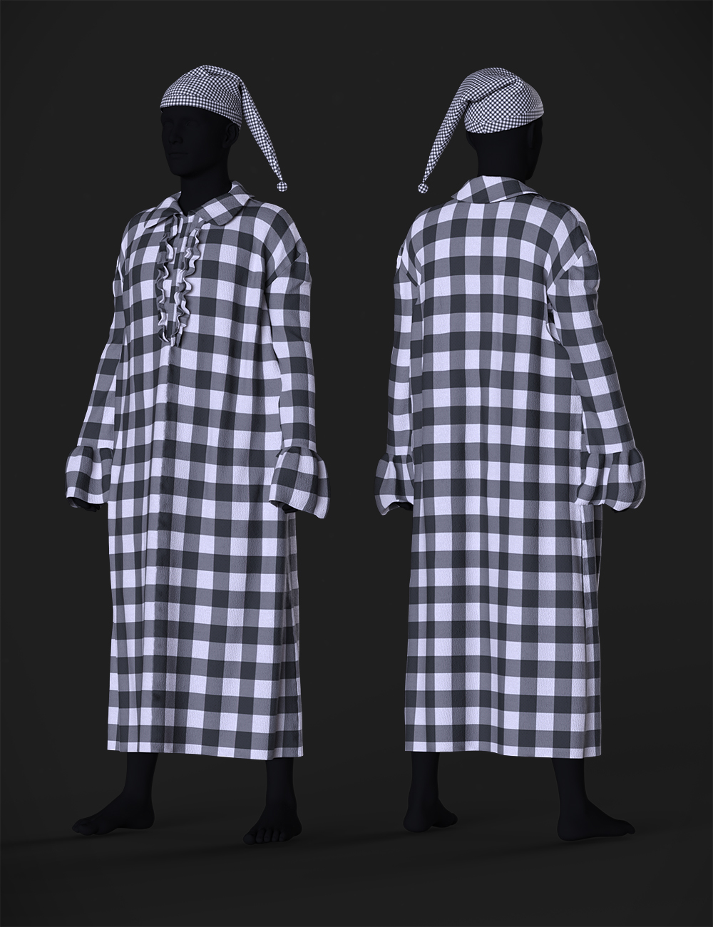 dForce Ebenezer Scrooge NightDress Outfit Textures dForce Ebenezer Scrooge NightDress Outfit Textures by: Beautyworks, 3D Models by Daz 3D