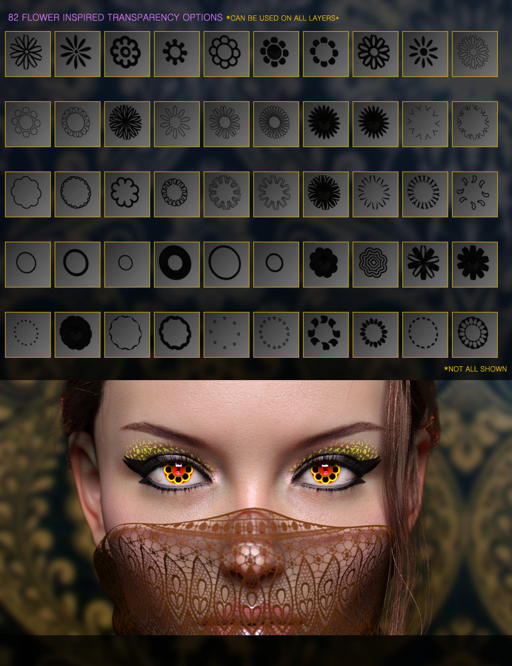 Flower Power Eye Builder Merchant Resource for Genesis 8.1 Females Flower Power Eye Builder Merchant Resource for Genesis 8.1 Females by: ForbiddenWhispers, 3D Models by Daz 3D