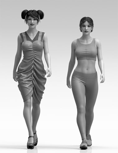 Catwalk Animations for Clothes Presentation for Genesis 8 and 8.1 Female by: Havanalibere, 3D Models by Daz 3D