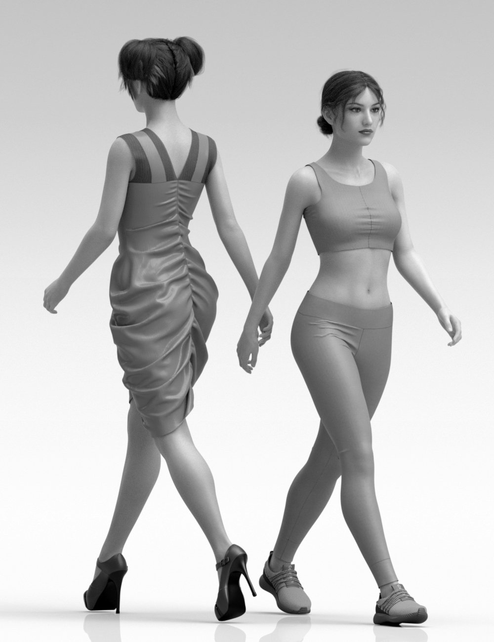 Catwalk Animations for Clothes Presentation for Genesis 8 and 8.1 Female by: Havanalibere, 3D Models by Daz 3D