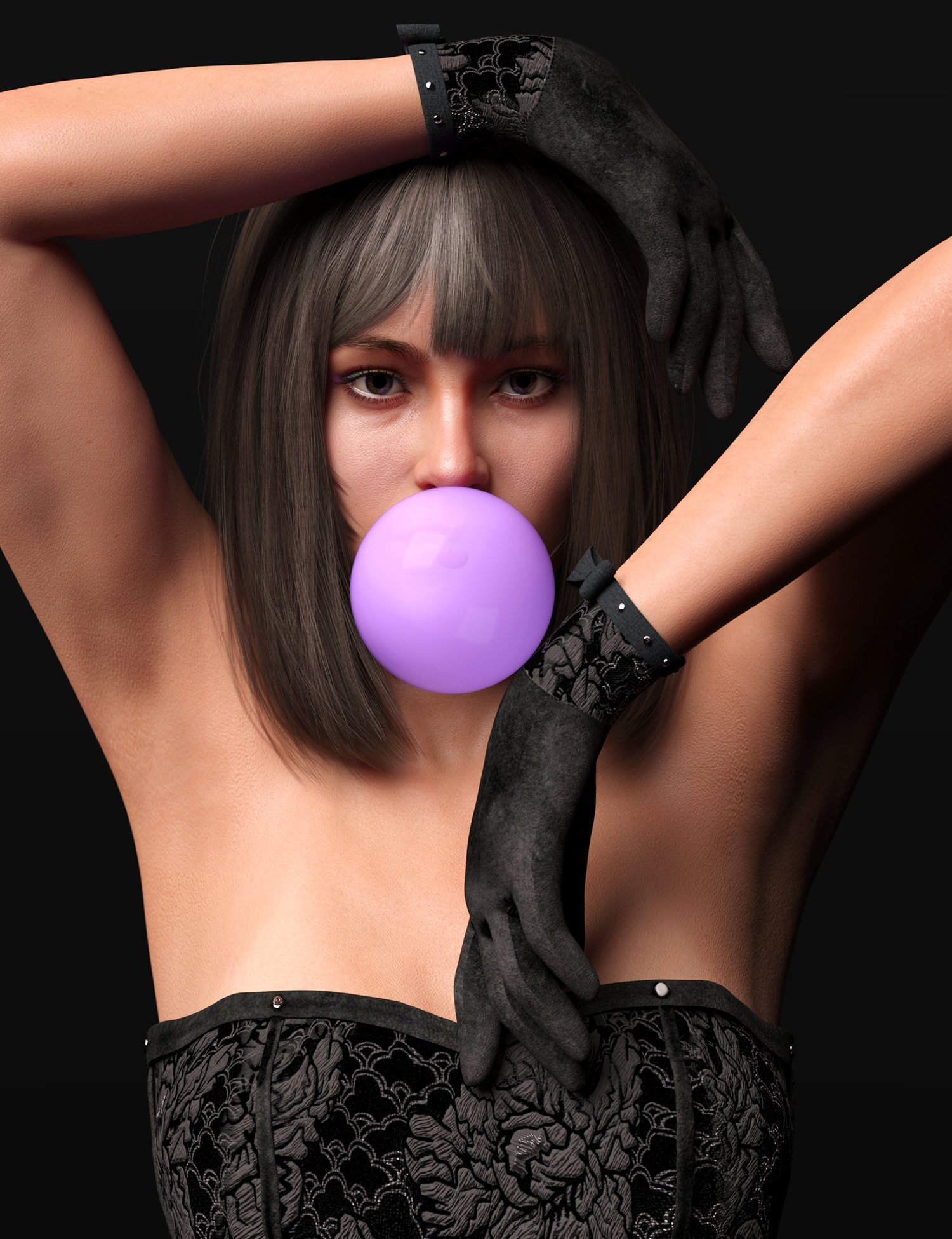 Double Bubble Gum Bubble by: Lyoness, 3D Models by Daz 3D