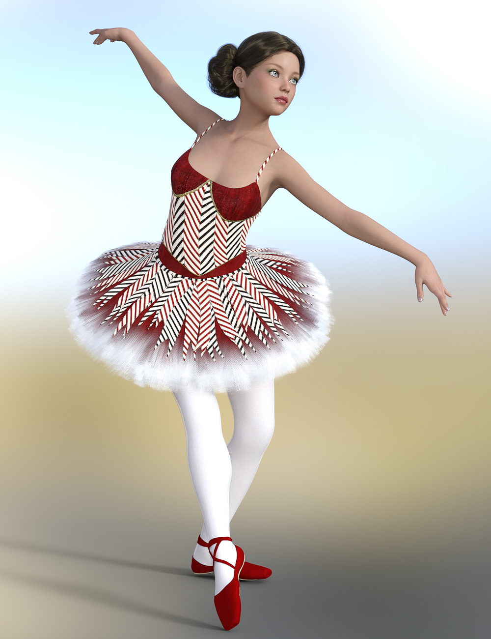 dForce Classic Ballet Outfit Textures Vol 2 by: Anna Benjamin, 3D Models by Daz 3D