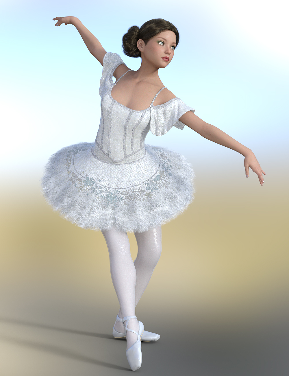 dForce Classic Ballet Outfit Textures Vol 2 by: Anna Benjamin, 3D Models by Daz 3D