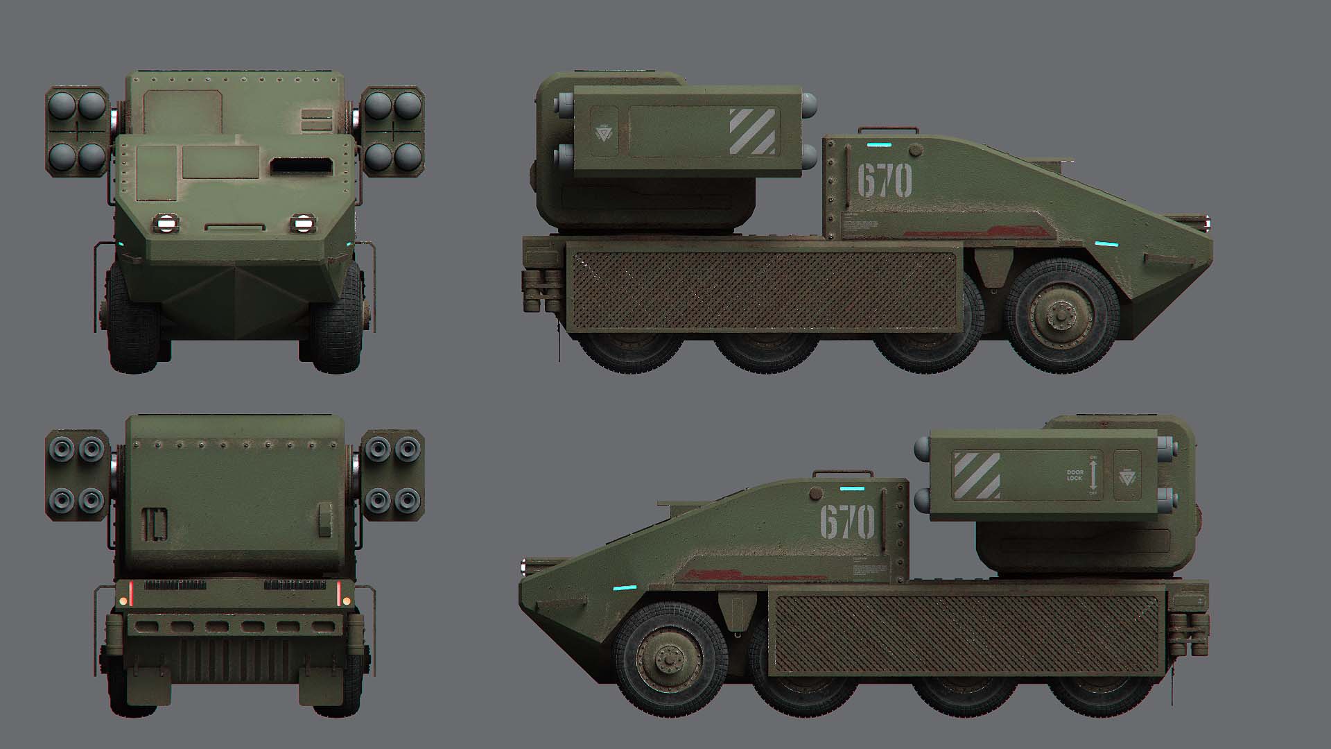 Missile Launcher Truck by: Mely3D, 3D Models by Daz 3D