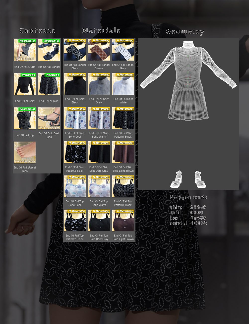 dForce End Of Fall Outfit for Genesis 8 Females dForce End Of Fall Outfit for Genesis 8 Females by: tentman, 3D Models by Daz 3D