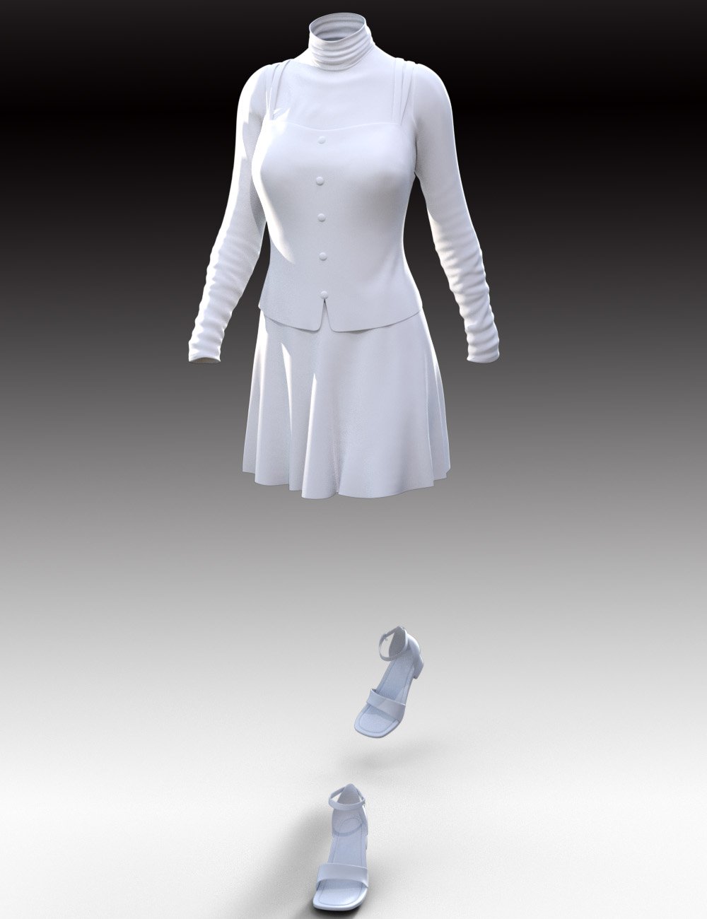 dForce End Of Fall Outfit for Genesis 8 Females by: tentman, 3D Models by Daz 3D