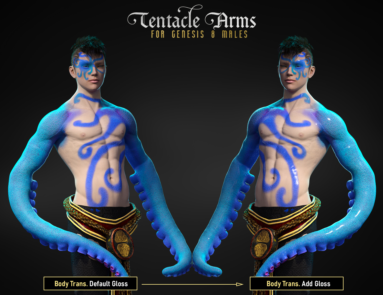 FPE Tentacle Arms for Genesis 8 Males FPE Tentacle Arms for Genesis 8 Males by: FenixPhoenixEsid, 3D Models by Daz 3D