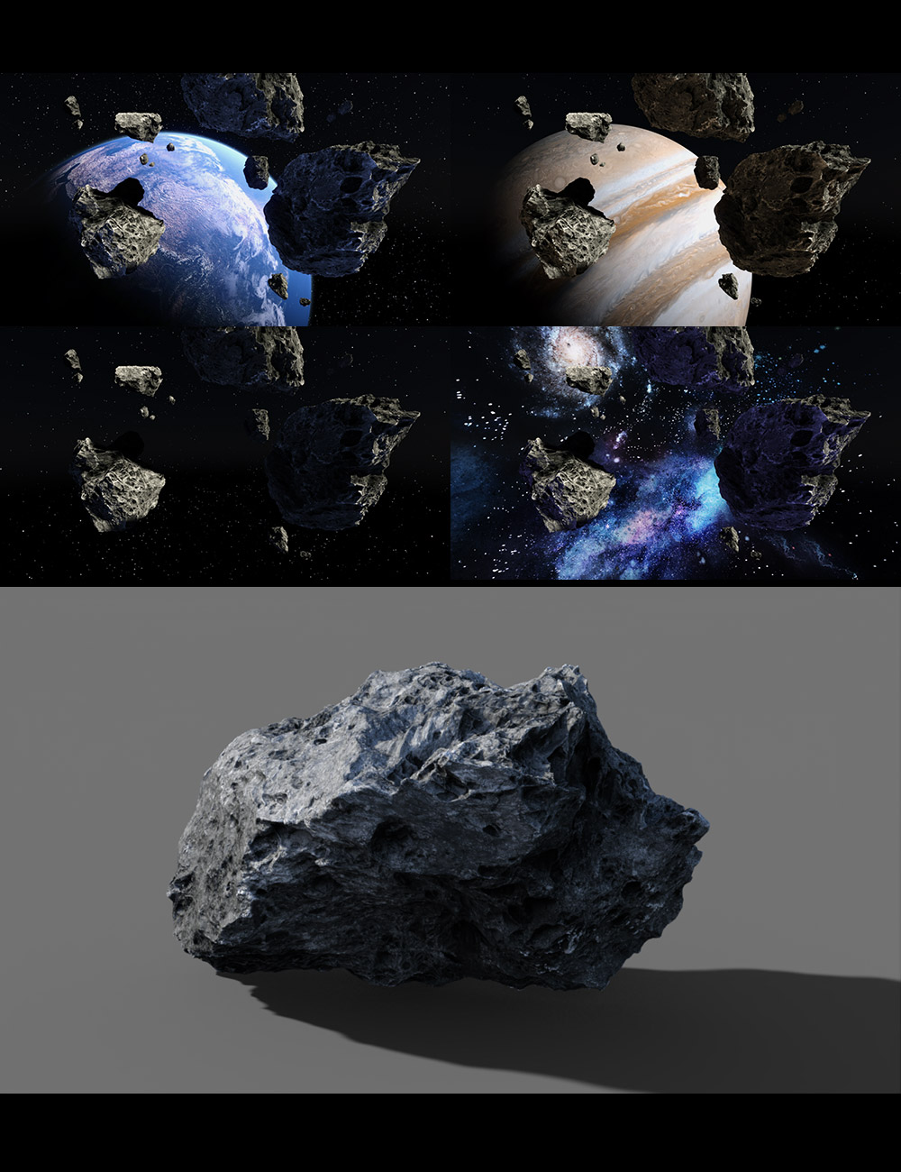 Asteroids In Space by: Dreamlight, 3D Models by Daz 3D