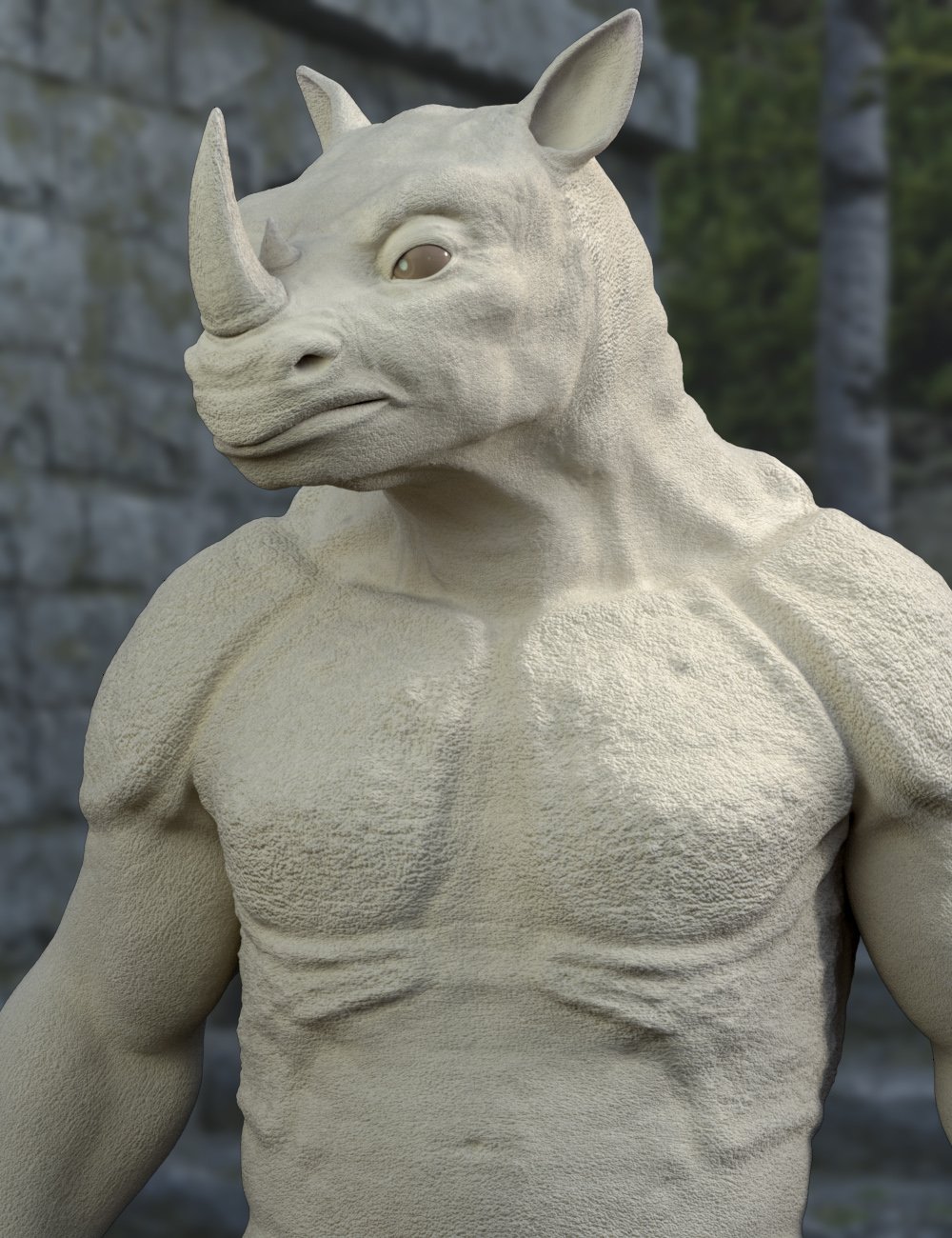 Rhinoculous for Genesis 8.1 Male by: RawArt, 3D Models by Daz 3D