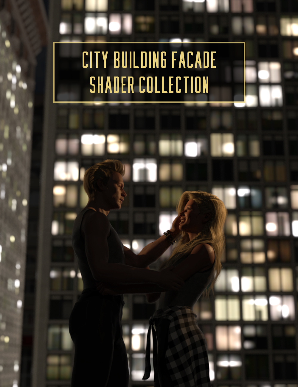 City Building Facade Shader Collection by: Censored, 3D Models by Daz 3D