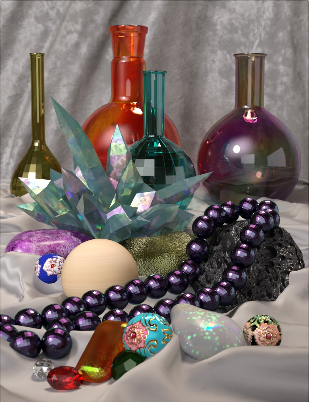 VYK Shader Basics-Jewelry and More VYK Shader Basics-Jewelry and More by: vyktohria, 3D Models by Daz 3D