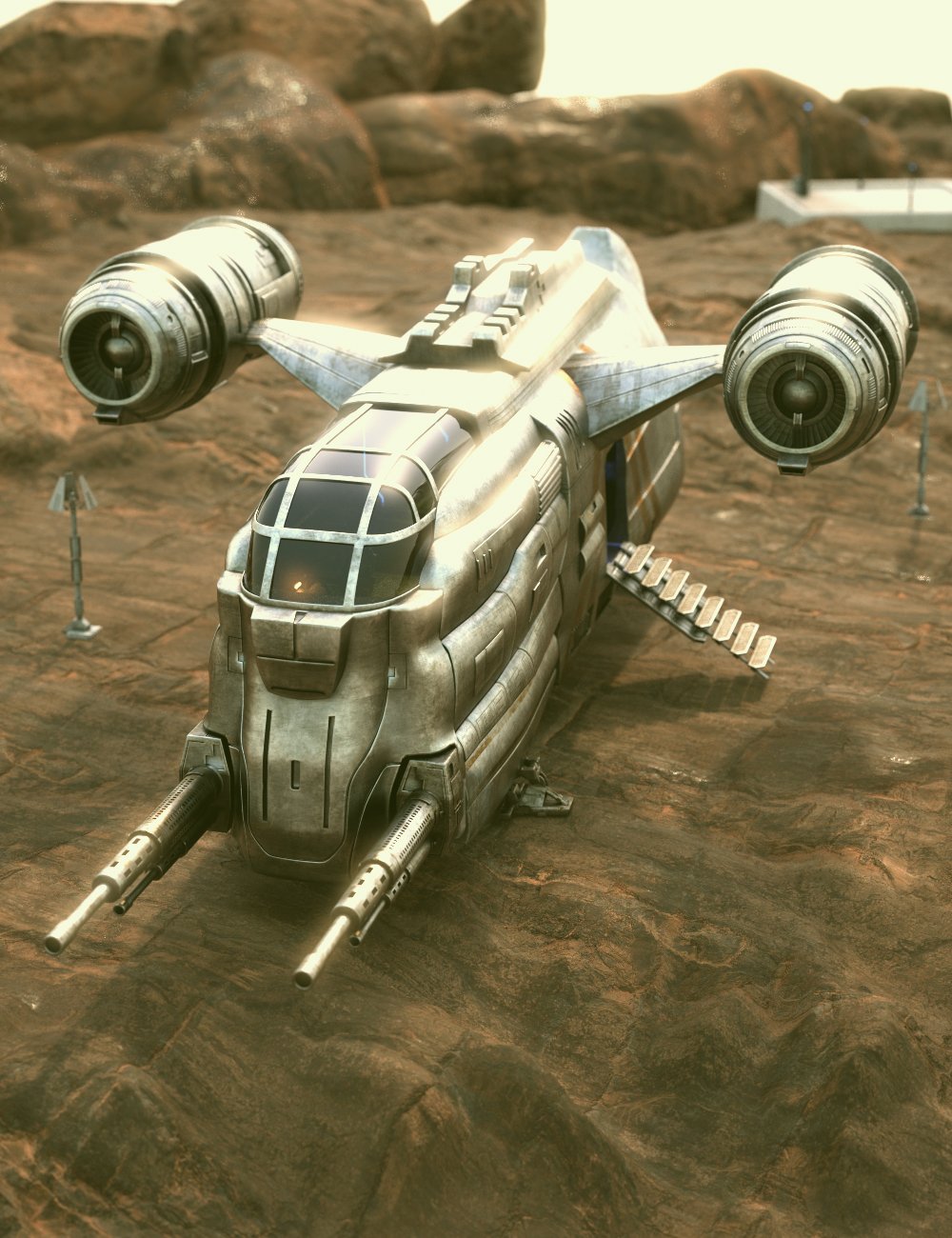 Interplanetary Spaceship by: Charlie, 3D Models by Daz 3D