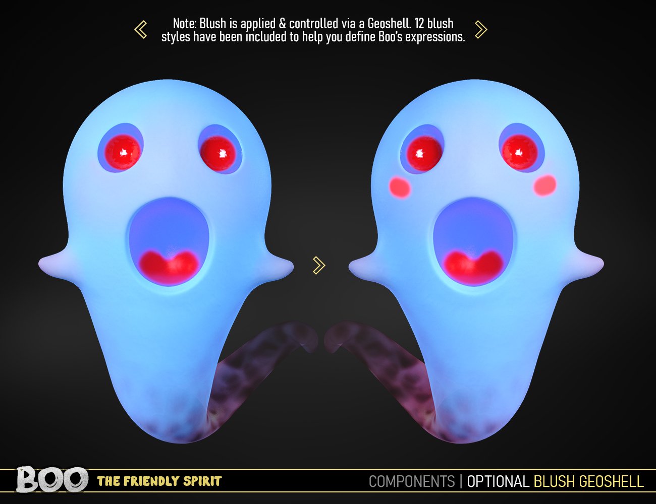Boo the Friendly Spirit by: FenixPhoenixEsid, 3D Models by Daz 3D