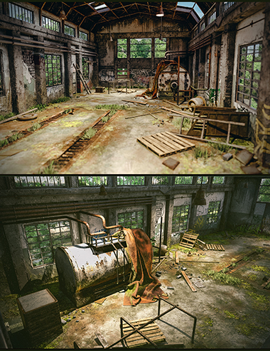 Abandoned Factory Building by: Polish, 3D Models by Daz 3D