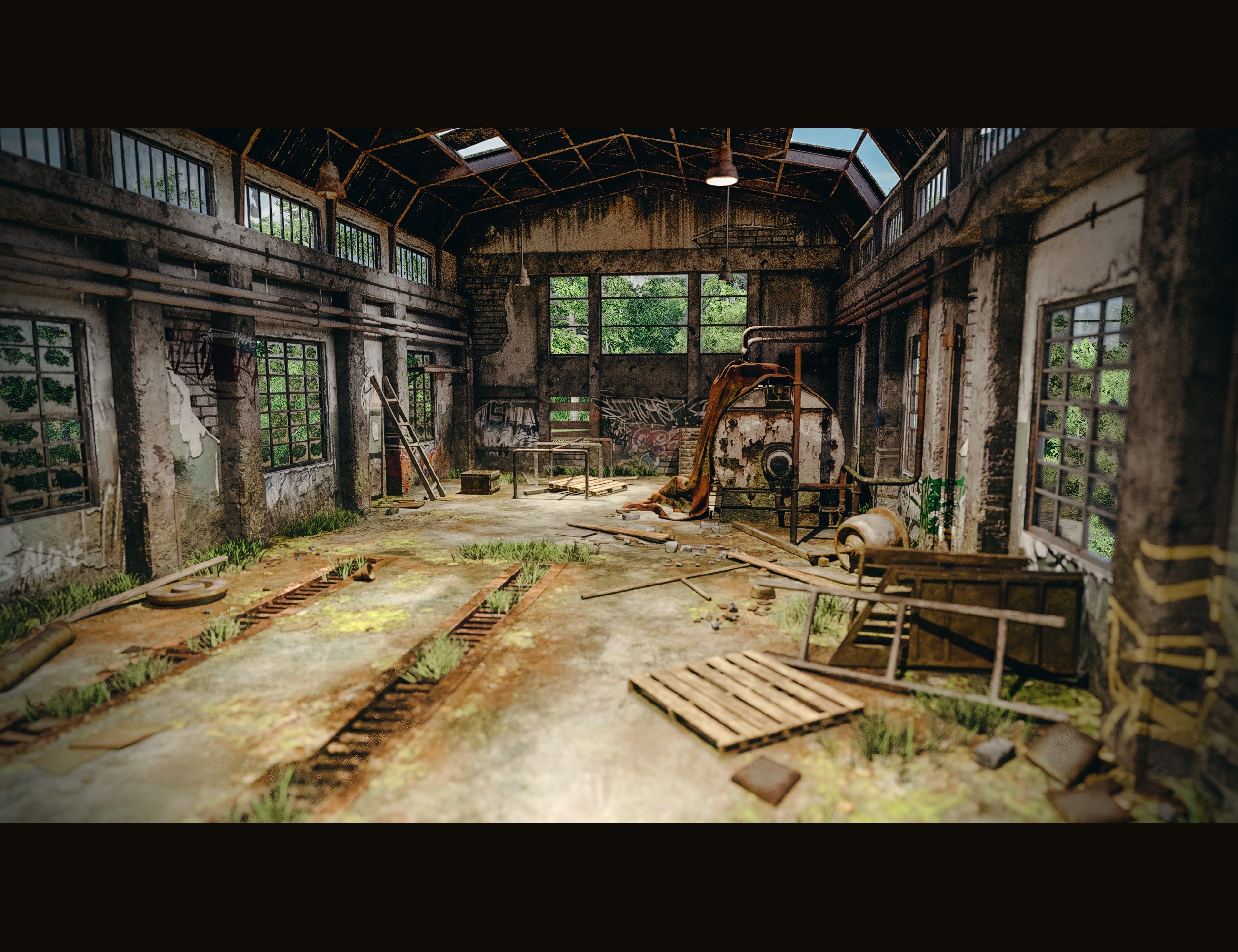 Abandoned Factory Building by: Polish, 3D Models by Daz 3D
