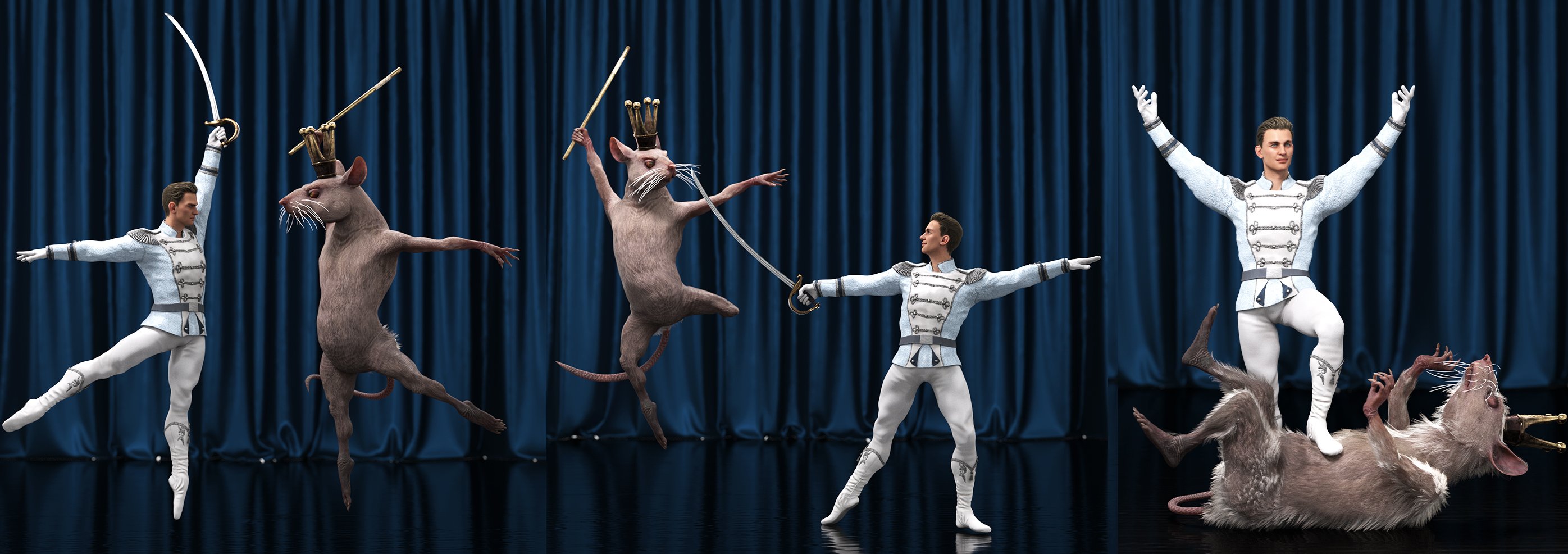 Finest Classical Ballet Poses for Genesis 8.1 Male and Female Finest Classical Ballet Poses for Genesis 8.1 Male and Female by: 3D Sugar, 3D Models by Daz 3D