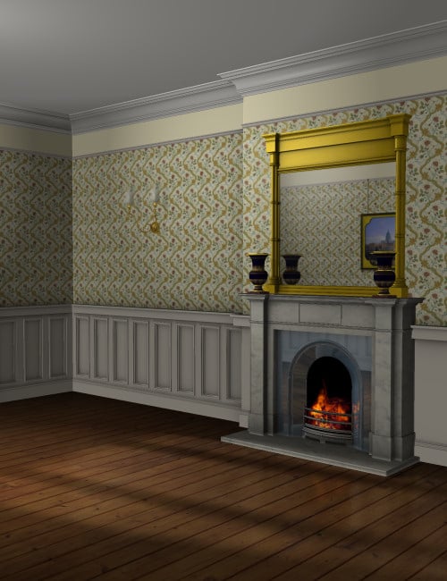 Regency Dining Room by: Ness Period Reproductions, 3D Models by Daz 3D
