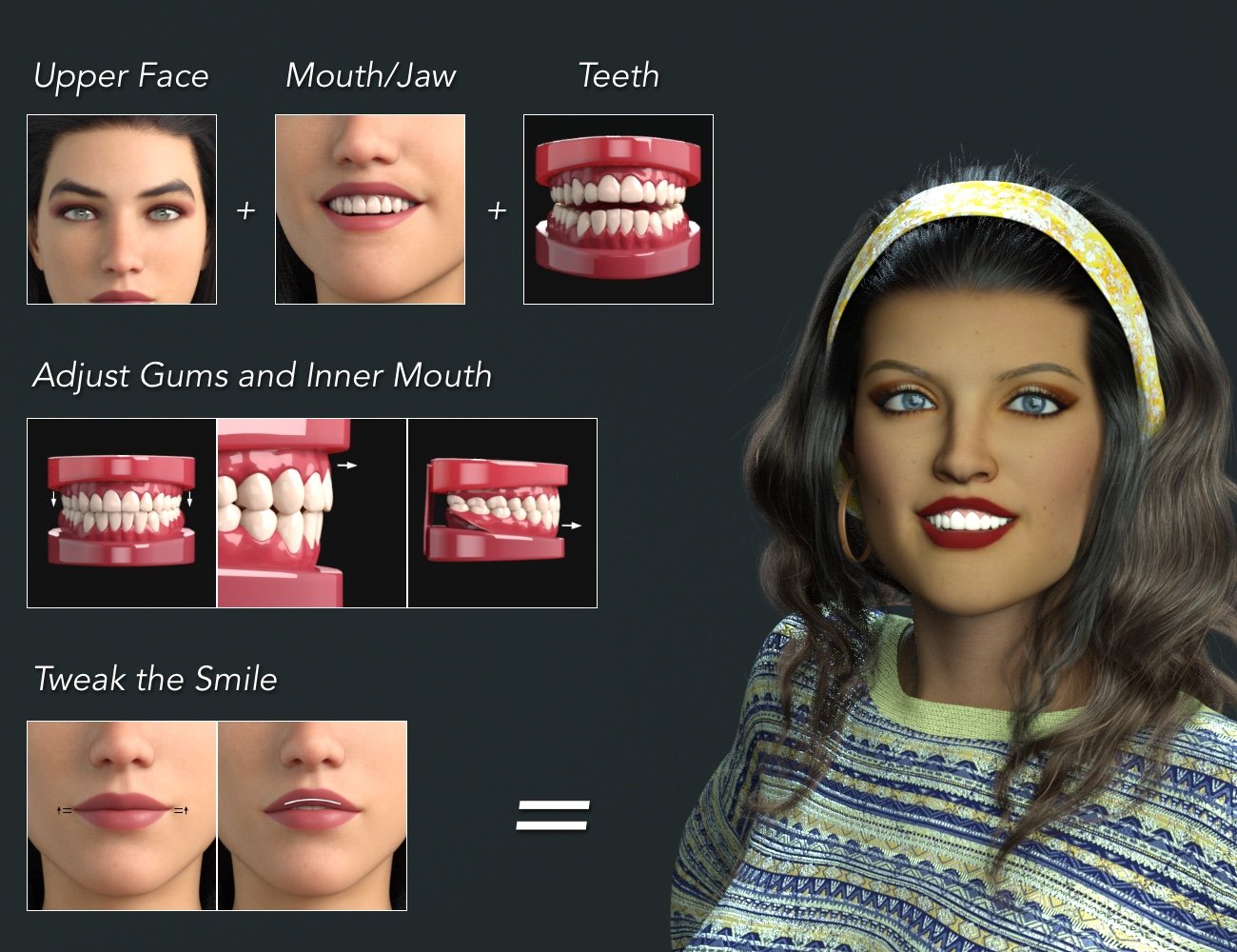 NG Build Your Own Smile for Genesis 8.1 Female | Daz 3D