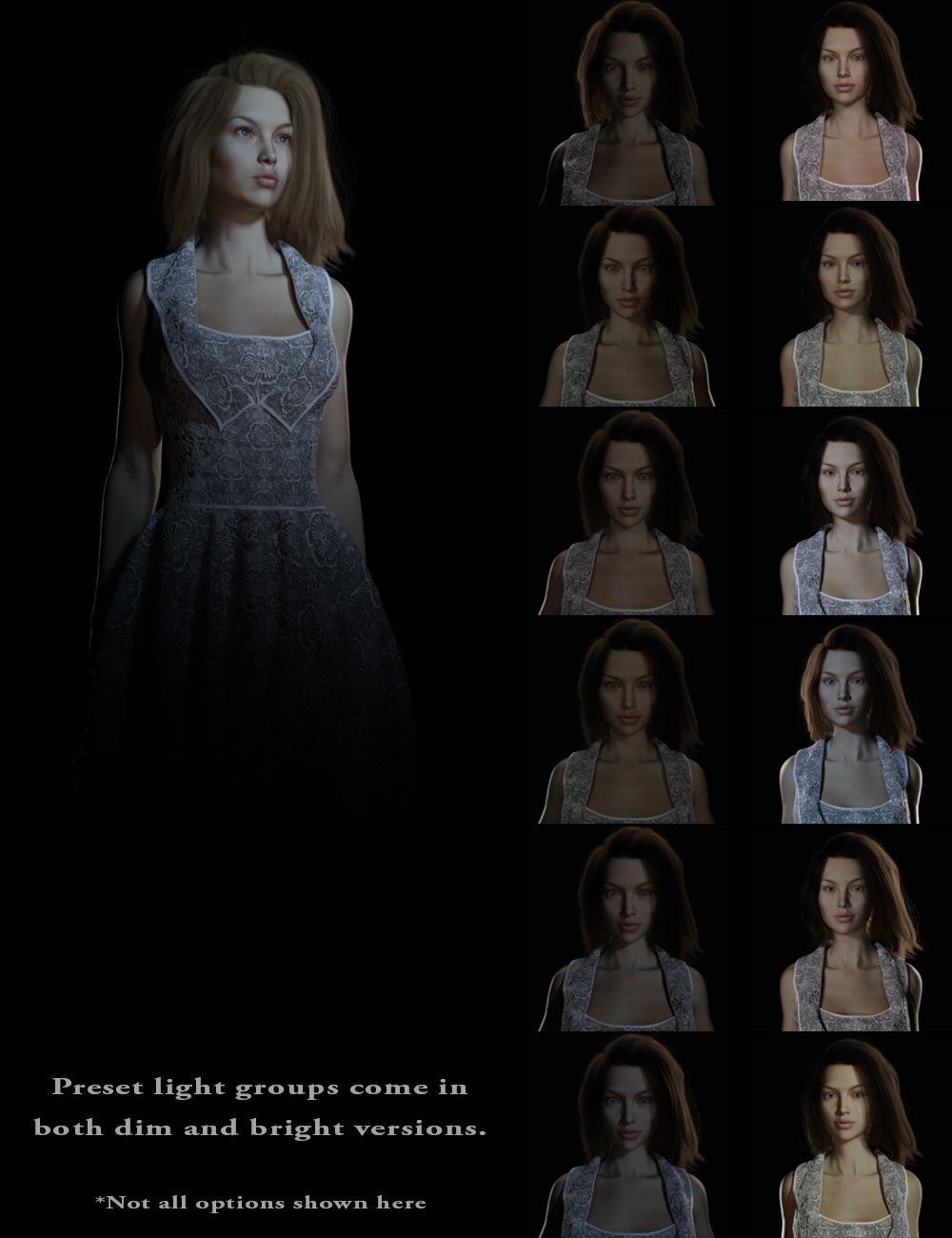 Beauty Lights for Iray by: Quixotry, 3D Models by Daz 3D