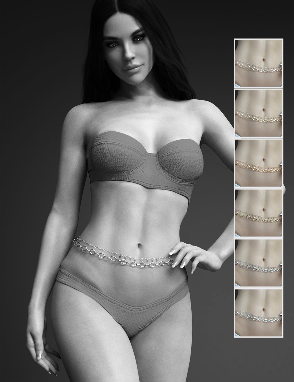 XF-In Fit Bikini Set for Genesis 8 and 8.1 Females by: xtrart-3d, 3D Models by Daz 3D