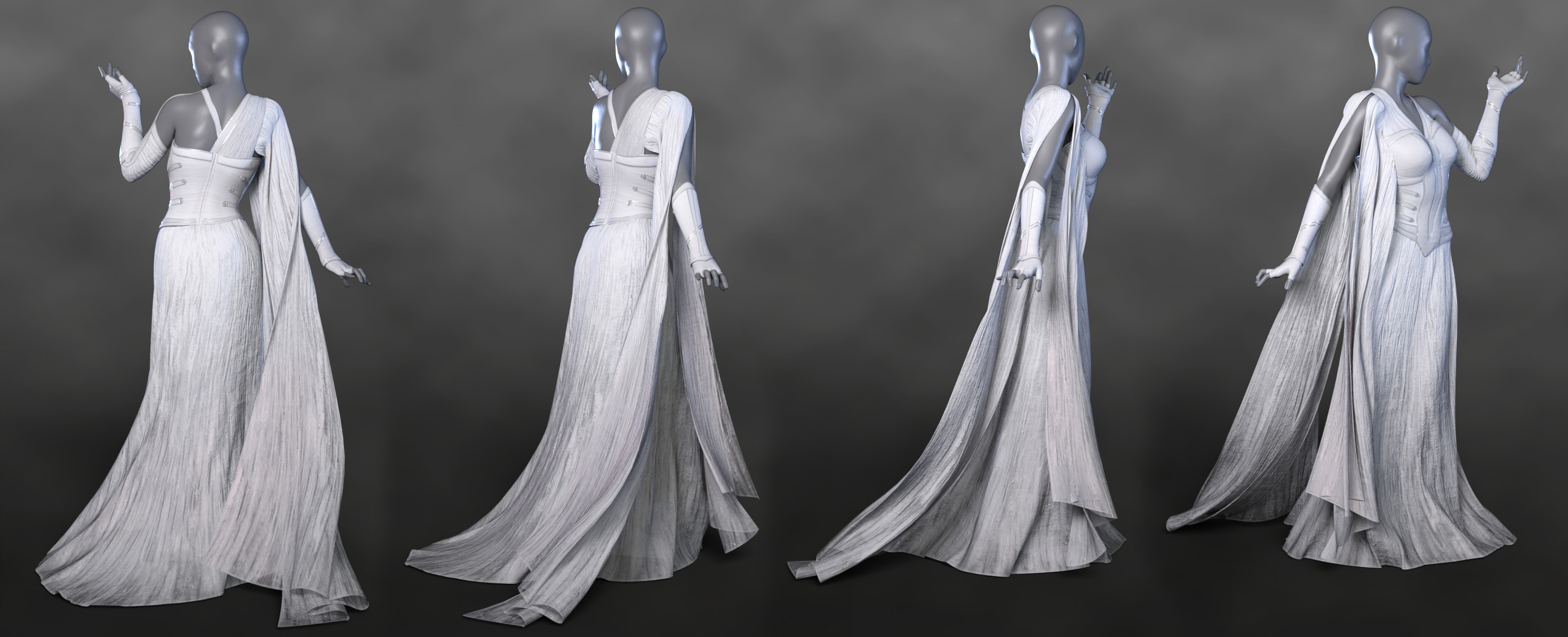 dForce Seraphine Wardrobe for Genesis 8 Female and Genesis 8.1 Female by: ArkiShox-Design, 3D Models by Daz 3D