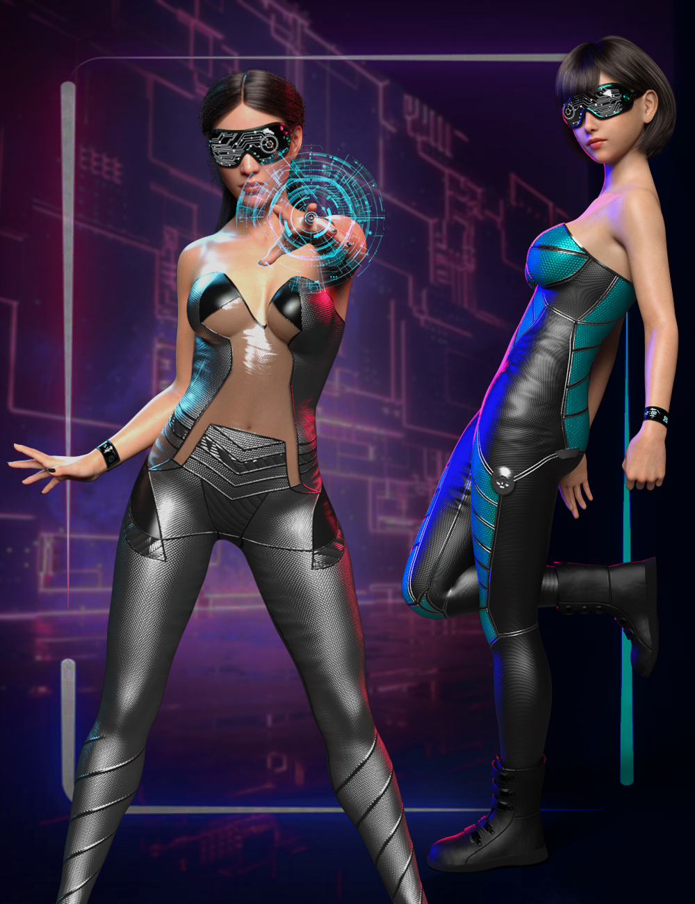 Meta Suit for Genesis 8 and 8.1 Females by: 3dLab, 3D Models by Daz 3D
