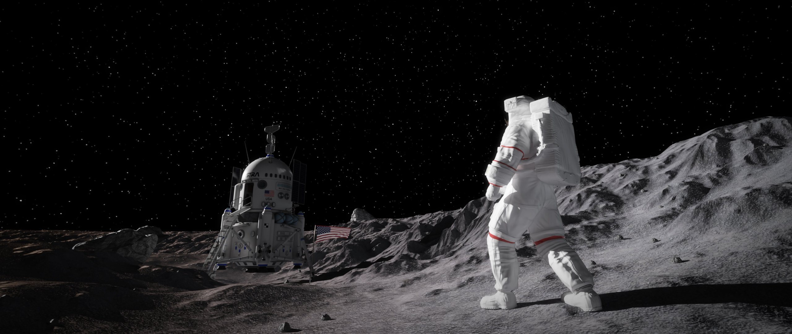 Moon Landing by: KindredArts, 3D Models by Daz 3D