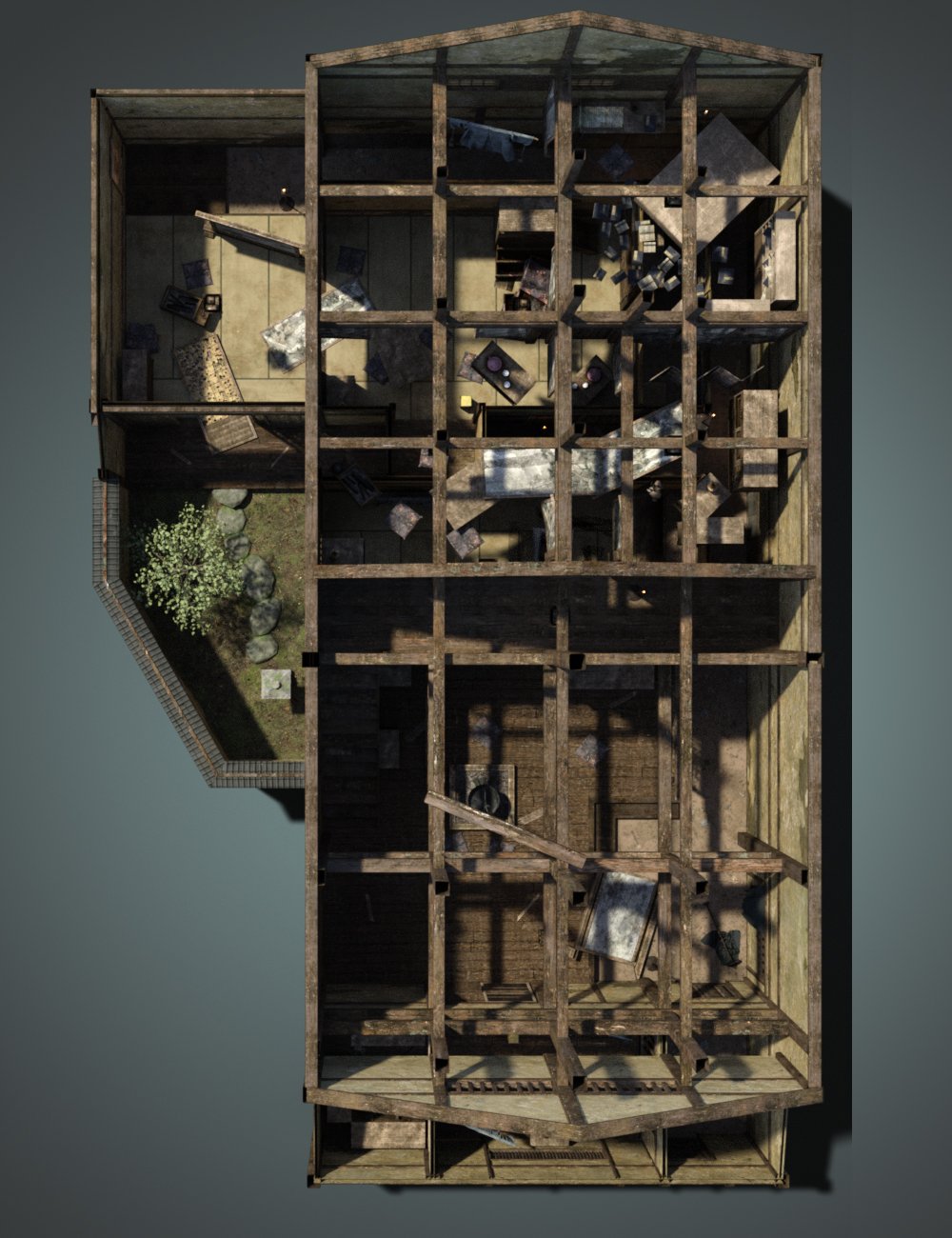 KuJ Japanese Haunted House KuJ Japanese Haunted House by: Kujira, 3D Models by Daz 3D