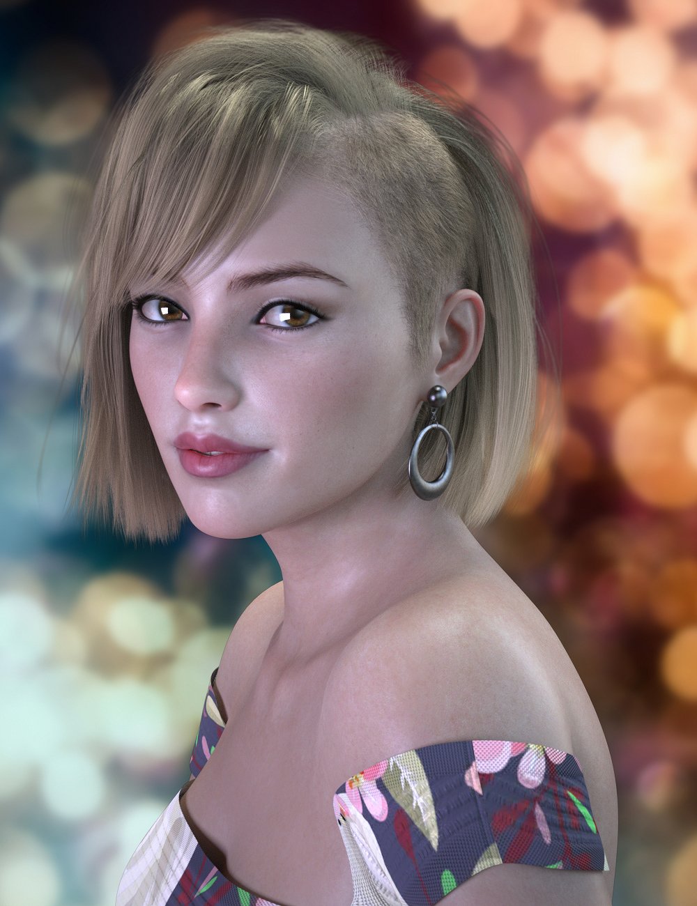 dForce Joy Hair for Genesis 8 Females by: Propschick, 3D Models by Daz 3D
