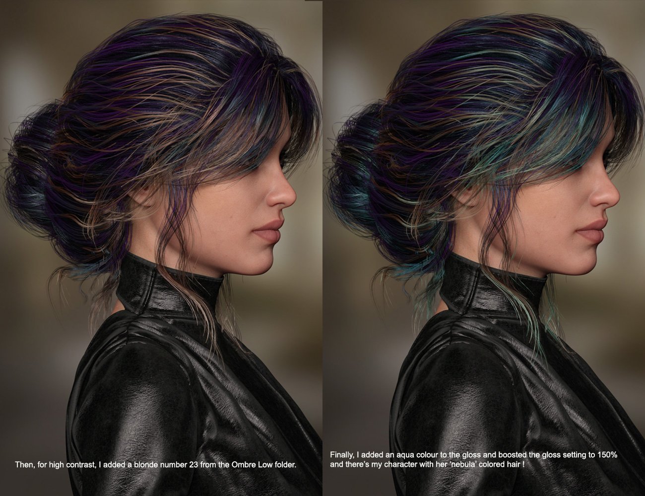 MRL Paintbox for Messy Hair for Genesis 8 and 8.1 Females by: Mihrelle, 3D Models by Daz 3D