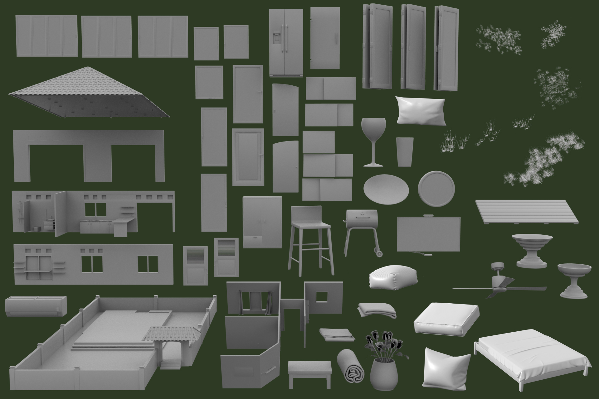 Modern Baloy House by: clacydarch3d, 3D Models by Daz 3D