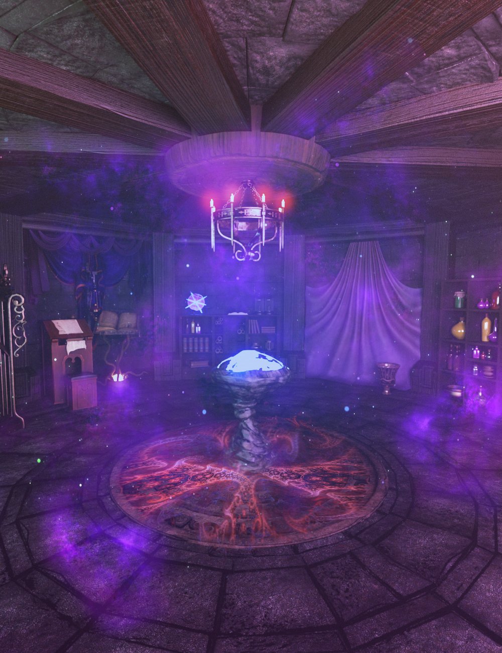 Wizard's Room by: Xiva3d, 3D Models by Daz 3D