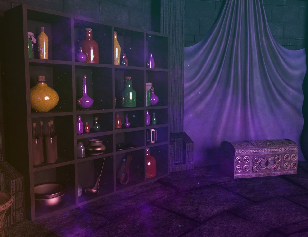 Wizard's Room Wizard's Room by: Xivon, 3D Models by Daz 3D
