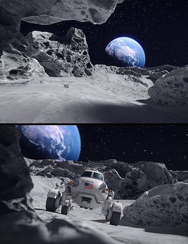 On The Moon by: Dreamlight, 3D Models by Daz 3D