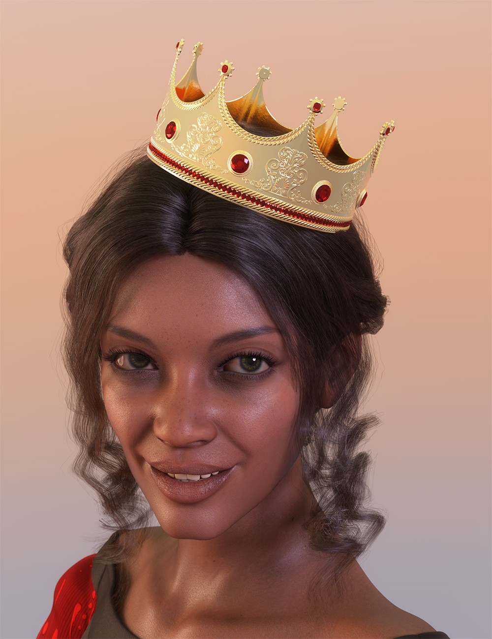 The Crown for Genesis 8 and 8.1 Females by: Nikisatez, 3D Models by Daz 3D
