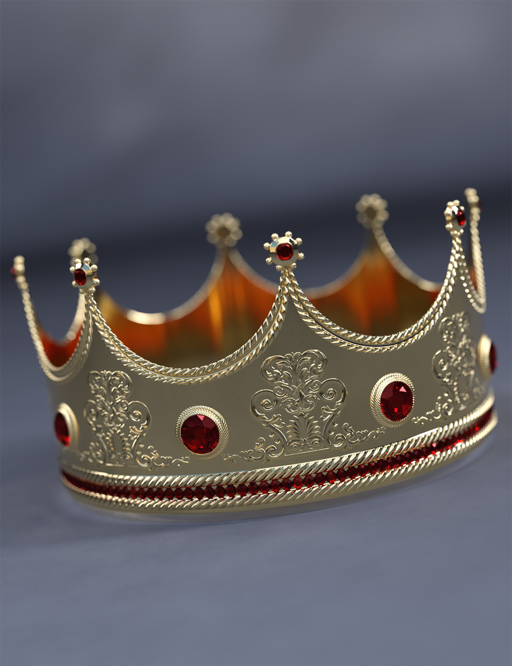 The Crown for Genesis 8 and 8.1 Females by: Nikisatez, 3D Models by Daz 3D