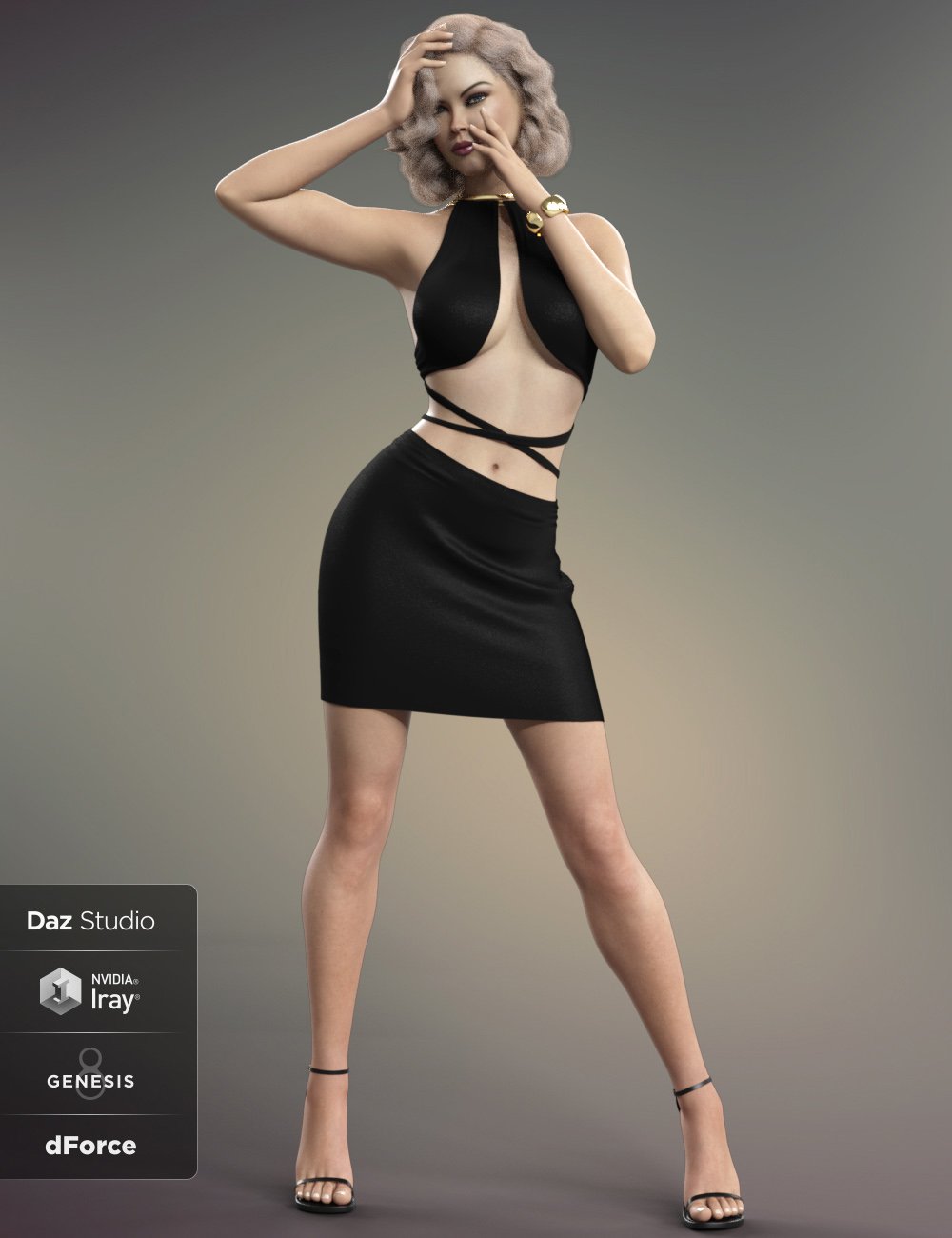 dForce Shining Star Outfit for Genesis 8 and 8.1 Females dForce Shining Star Outfit for Genesis 8 and 8.1 Females by: B-Rock, 3D Models by Daz 3D