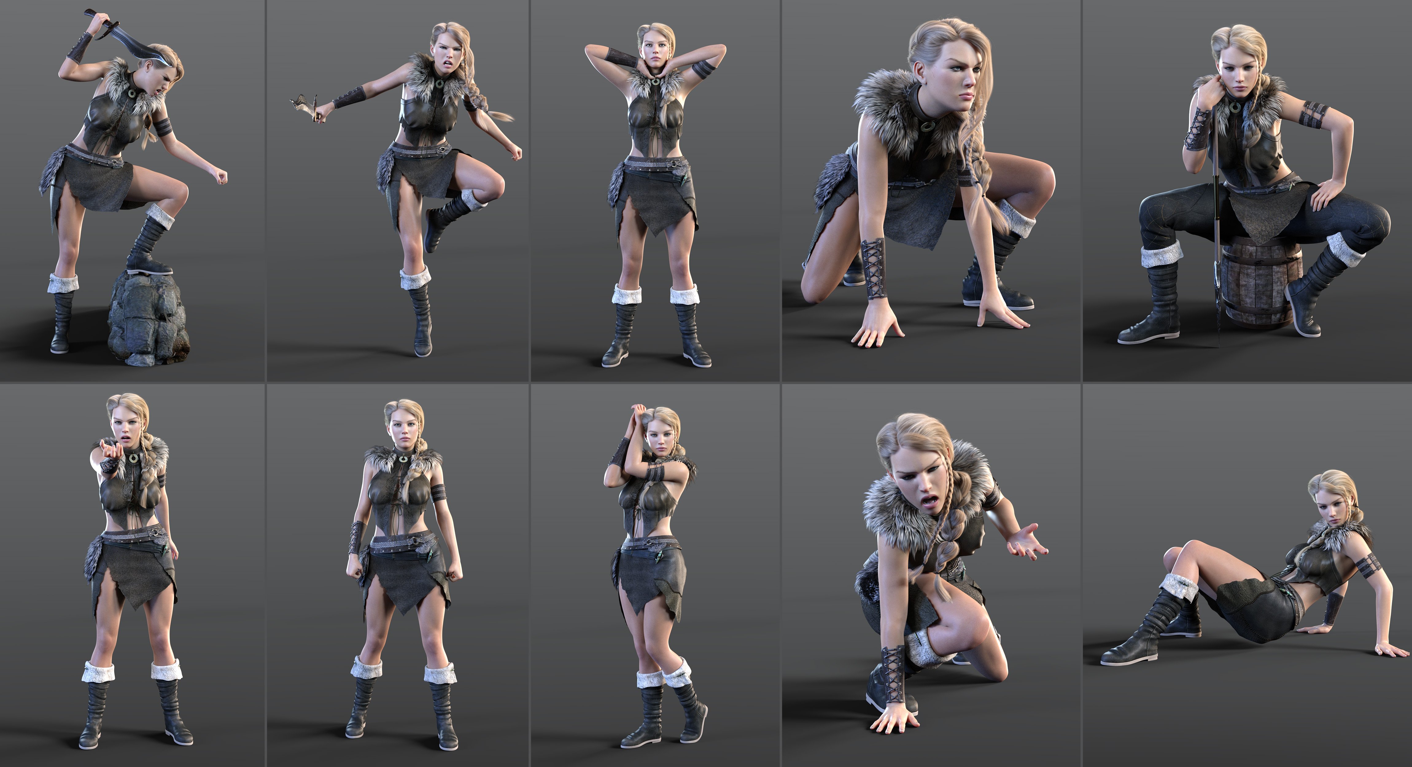 Z Nordic Beauty Shape and Pose Mega Set by: Zeddicuss, 3D Models by Daz 3D