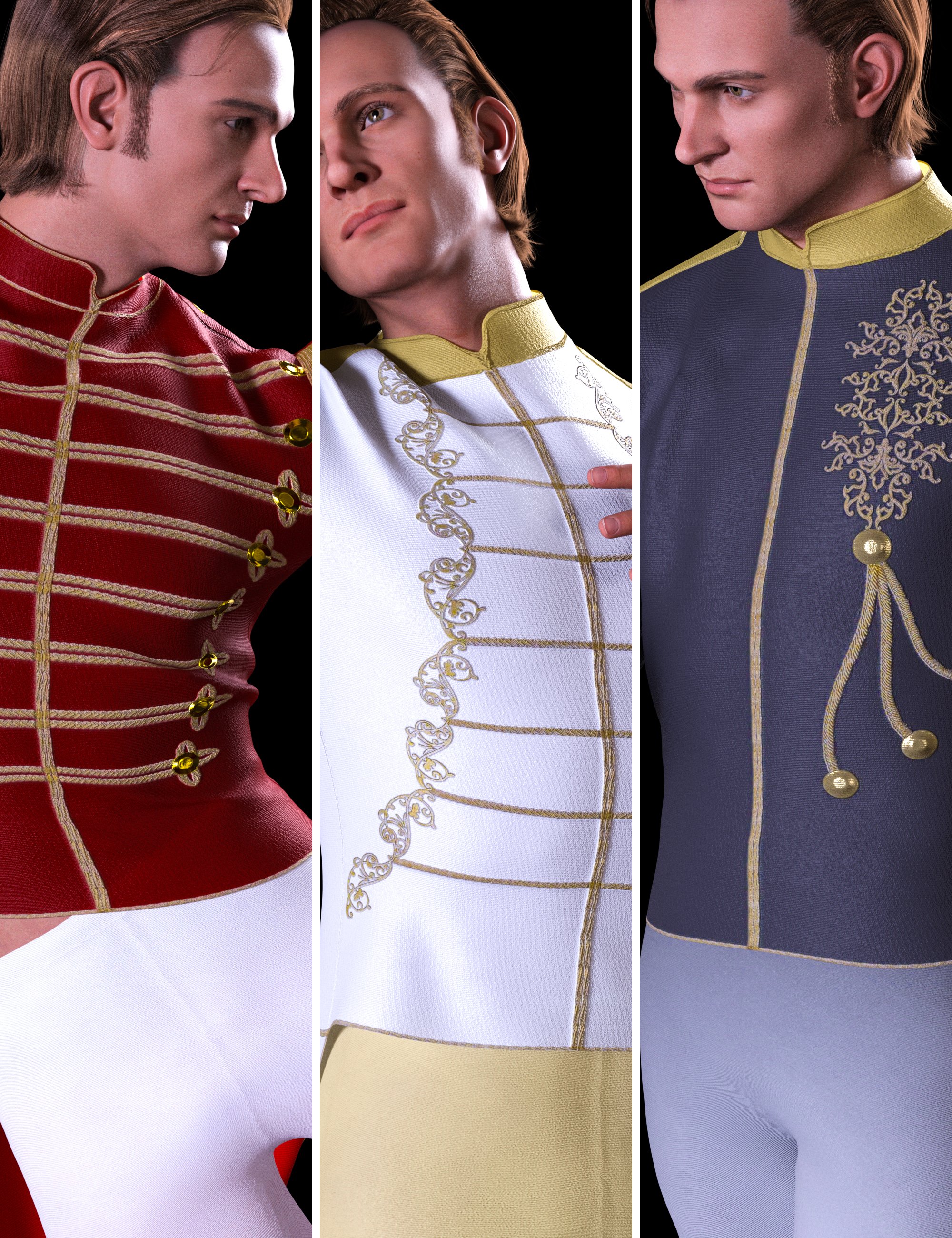 dForce Hans Ballet Outfit Textures by: Beautyworks, 3D Models by Daz 3D