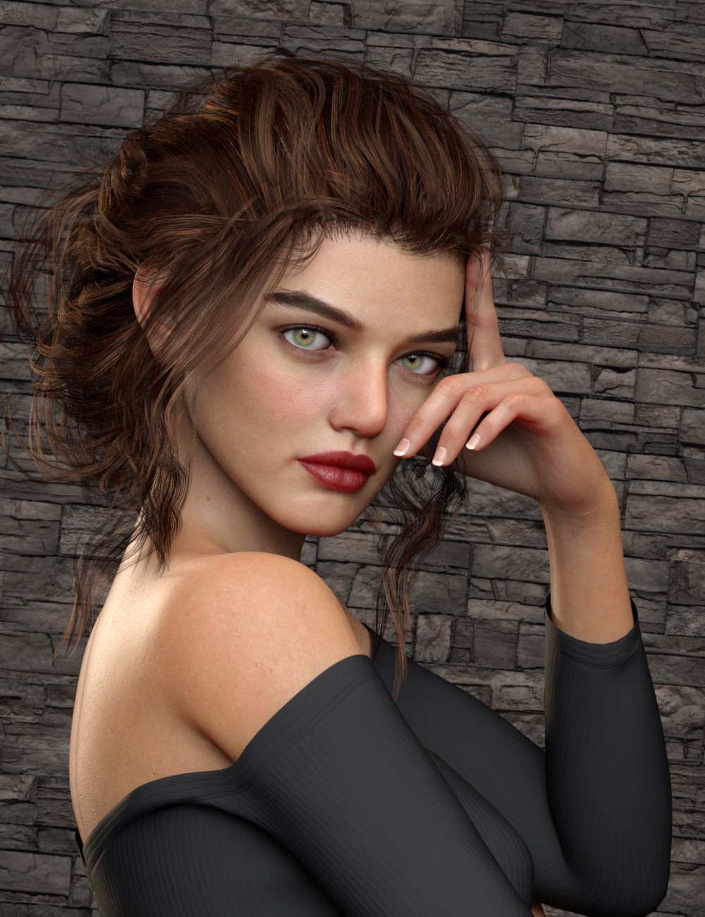 MSO Anouk HD for Genesis 8.1 Female by: Mousso, 3D Models by Daz 3D