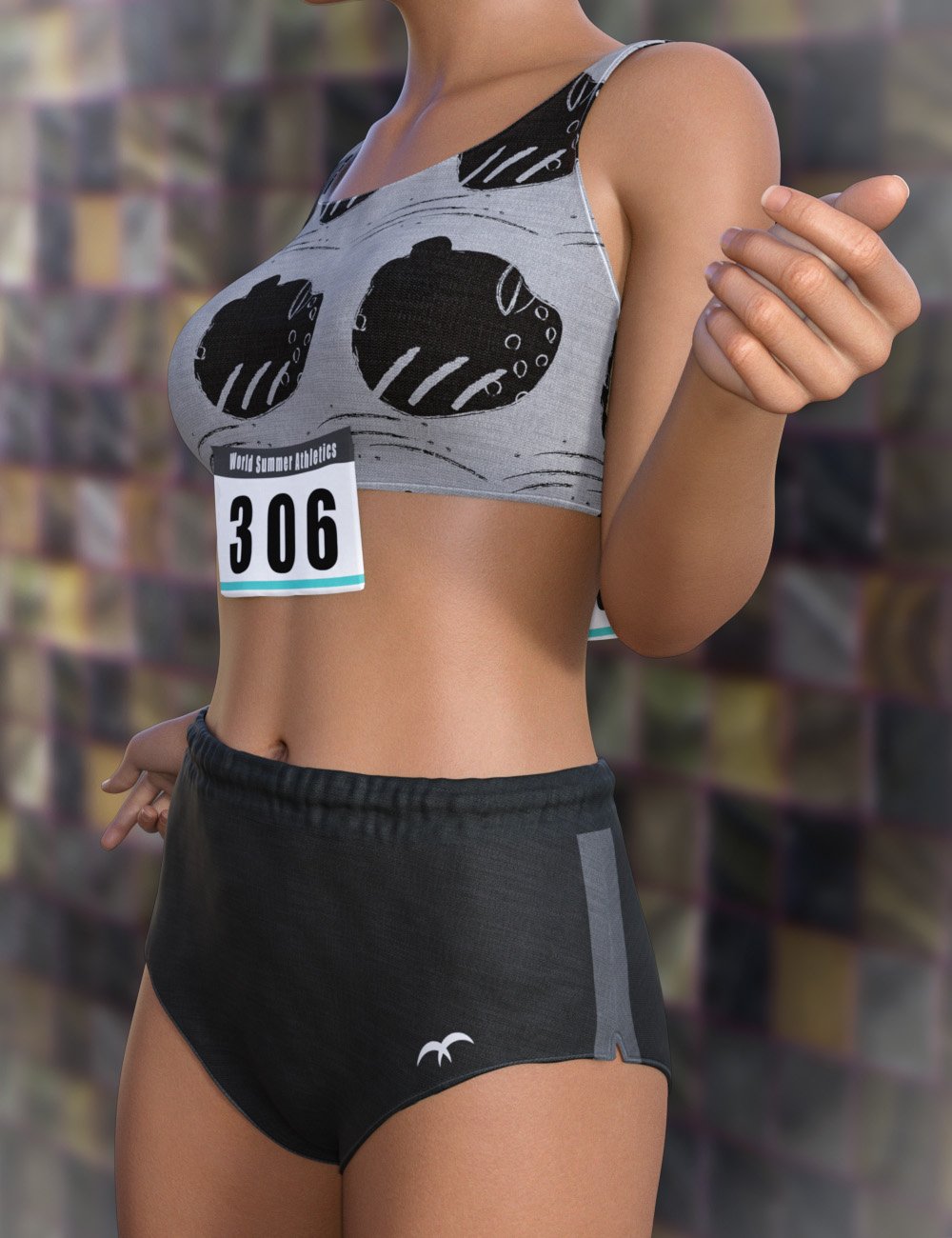 dForce Athletics Outfit for Genesis 8.1 Females by: tentman, 3D Models by Daz 3D