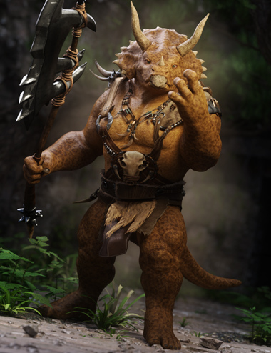 Tricera for Genesis 8.1 Male by: RawArt, 3D Models by Daz 3D