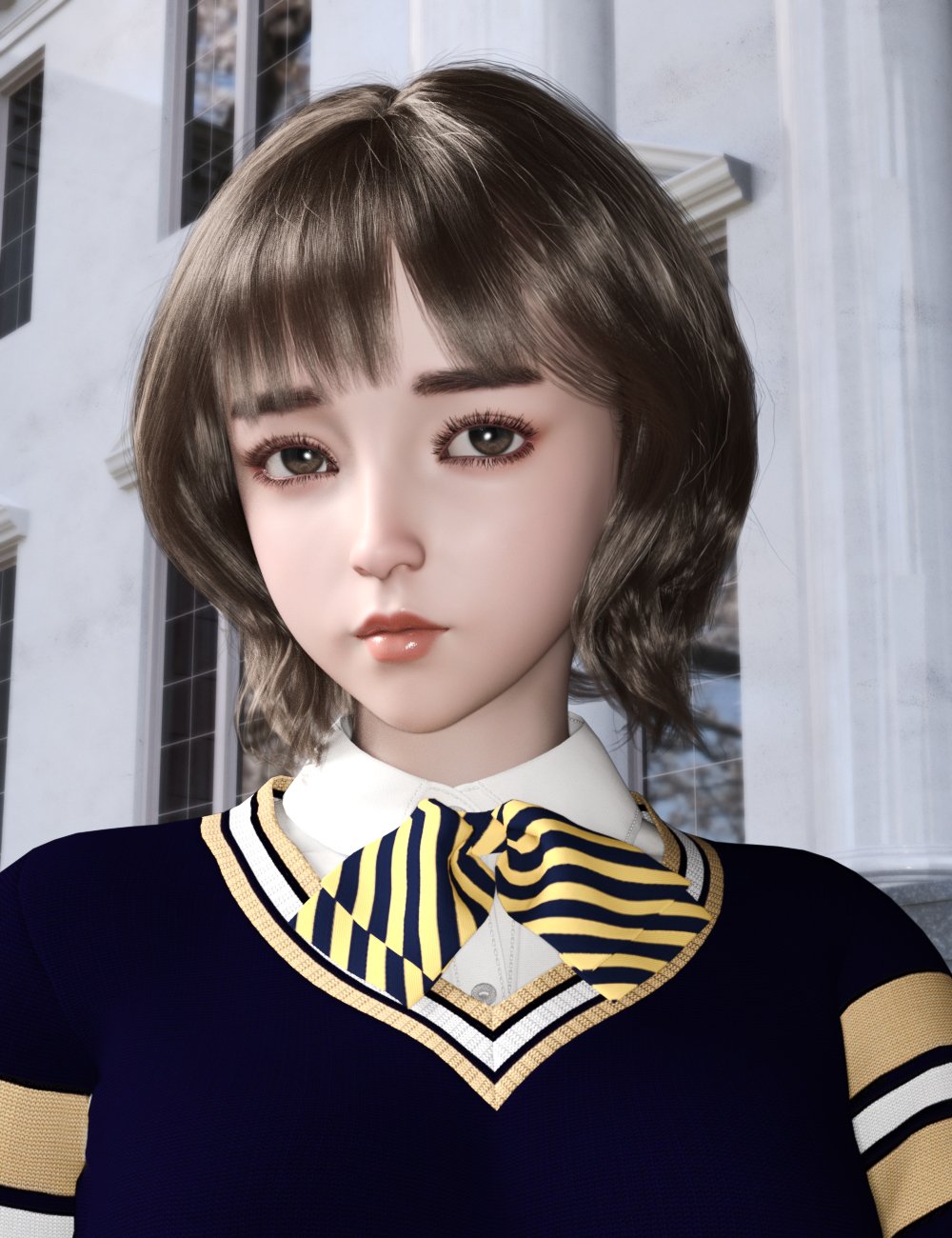 Yun Lan for Genesis 8.1 Female by: Cinnabar, 3D Models by Daz 3D