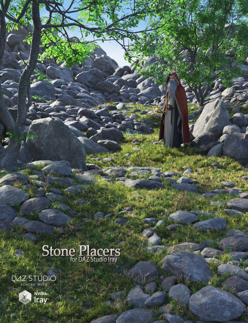 Stone Placers by: Andrey Pestryakov, 3D Models by Daz 3D