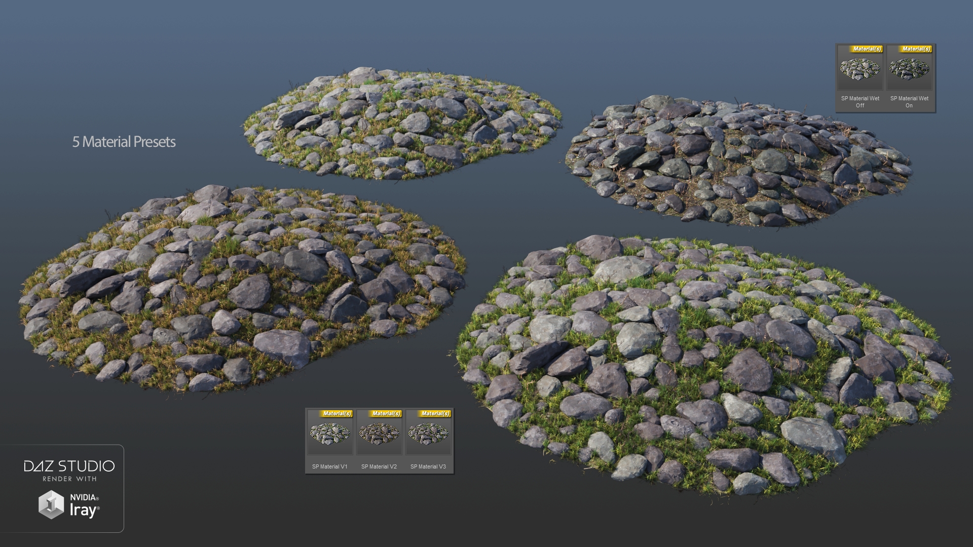 Stone Placers Stone Placers by: Andrey Pestryakov, 3D Models by Daz 3D