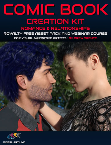 Comic Book Creation Kit : Romance and Relationships by: Digital Art LiveGriffin Avid, 3D Models by Daz 3D